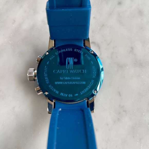 Capri Watch - Blue and Stainless Steel - 49MM - Picture 4 of 6